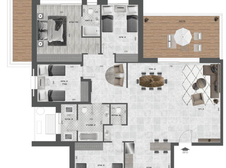 Modern 5-room apartment building with breathtaking views in Neve Daniel, Gush Etzion