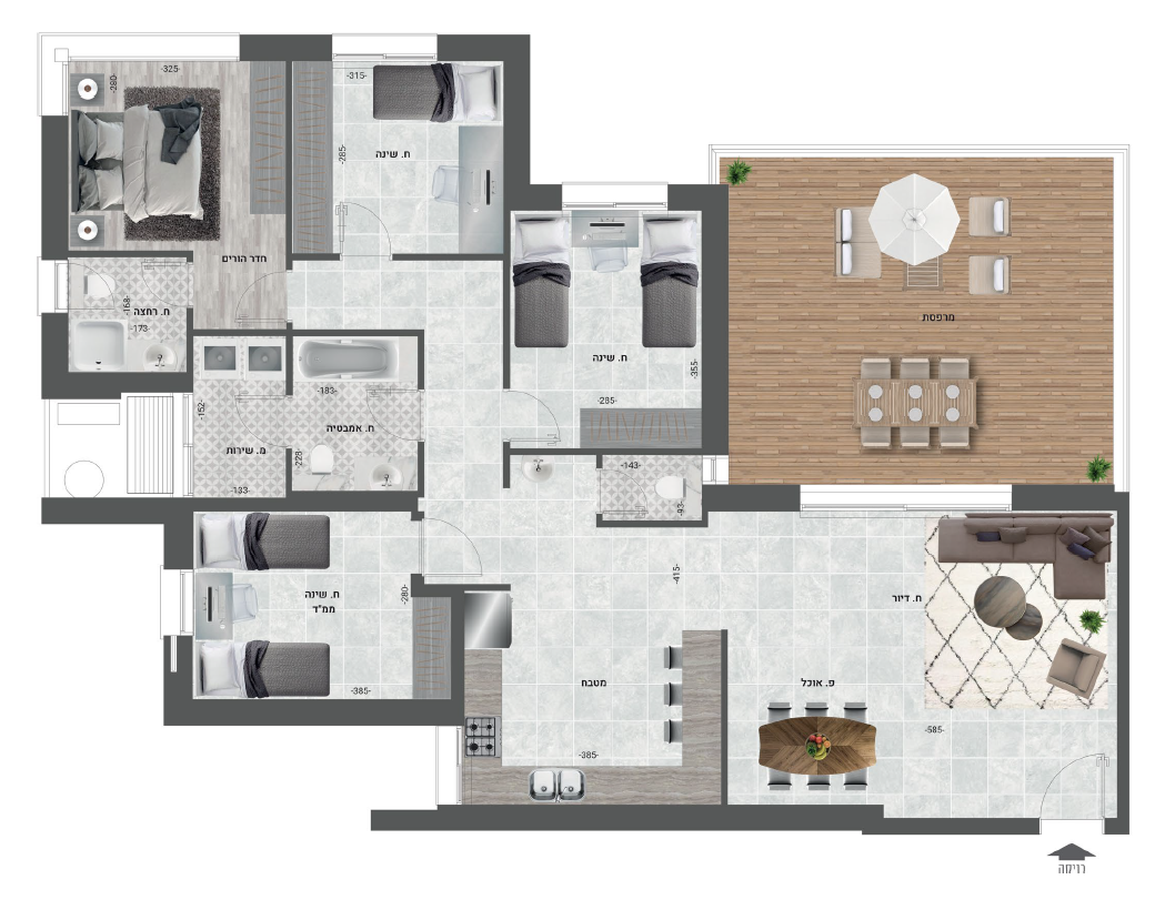 Modern 5-room apartment building with breathtaking views in Neve Daniel, Gush Etzion