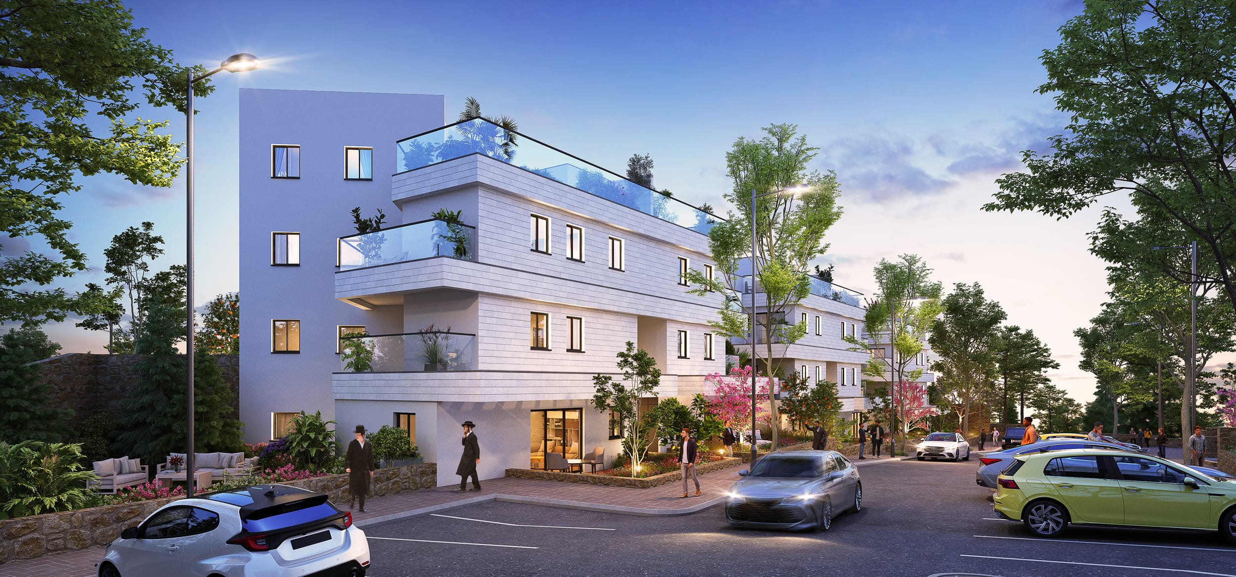 Panoramic view of the Emanuel residential neighborhood under development