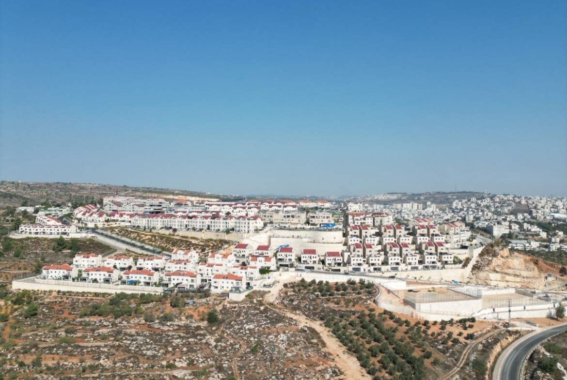 Map of Judea and Samaria real estate opportunities
