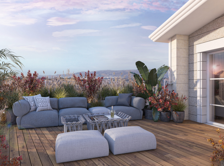 balcony in luxury villa in Efrat