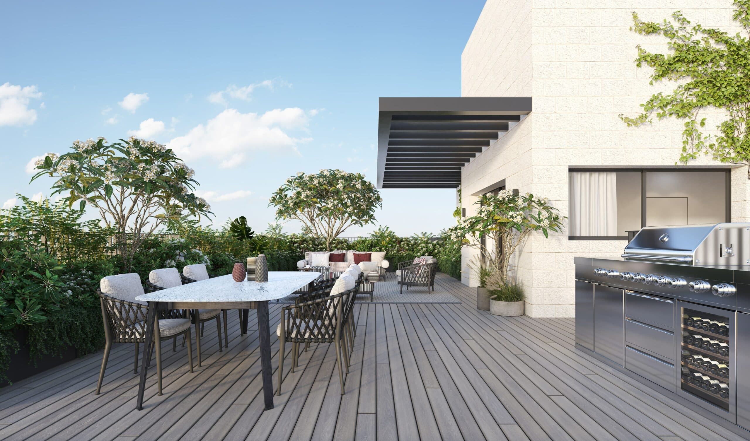Apartments with terraces and views in Arnona Jerusalem