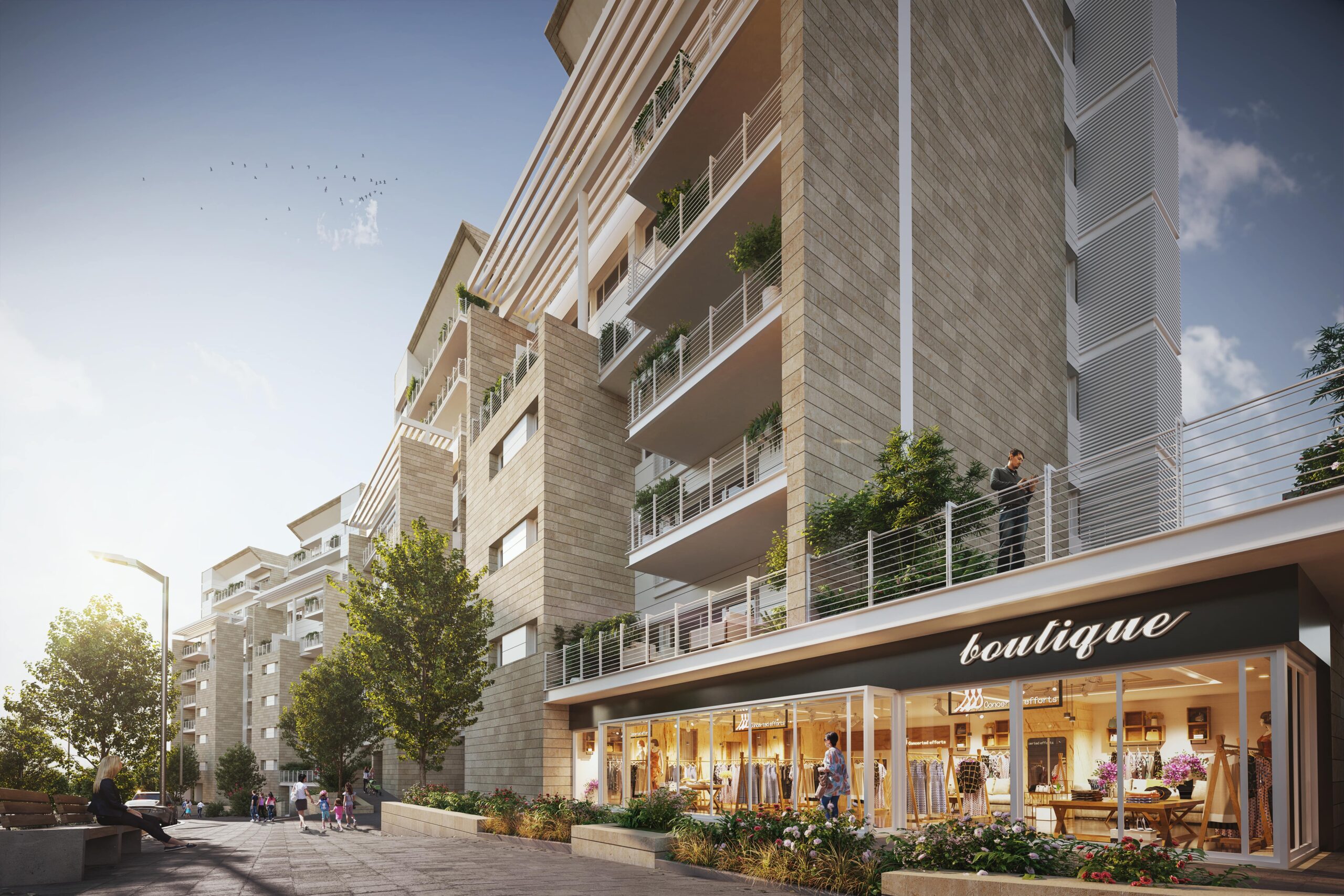 Arnona Hills Jerusalem luxury apartments rendering