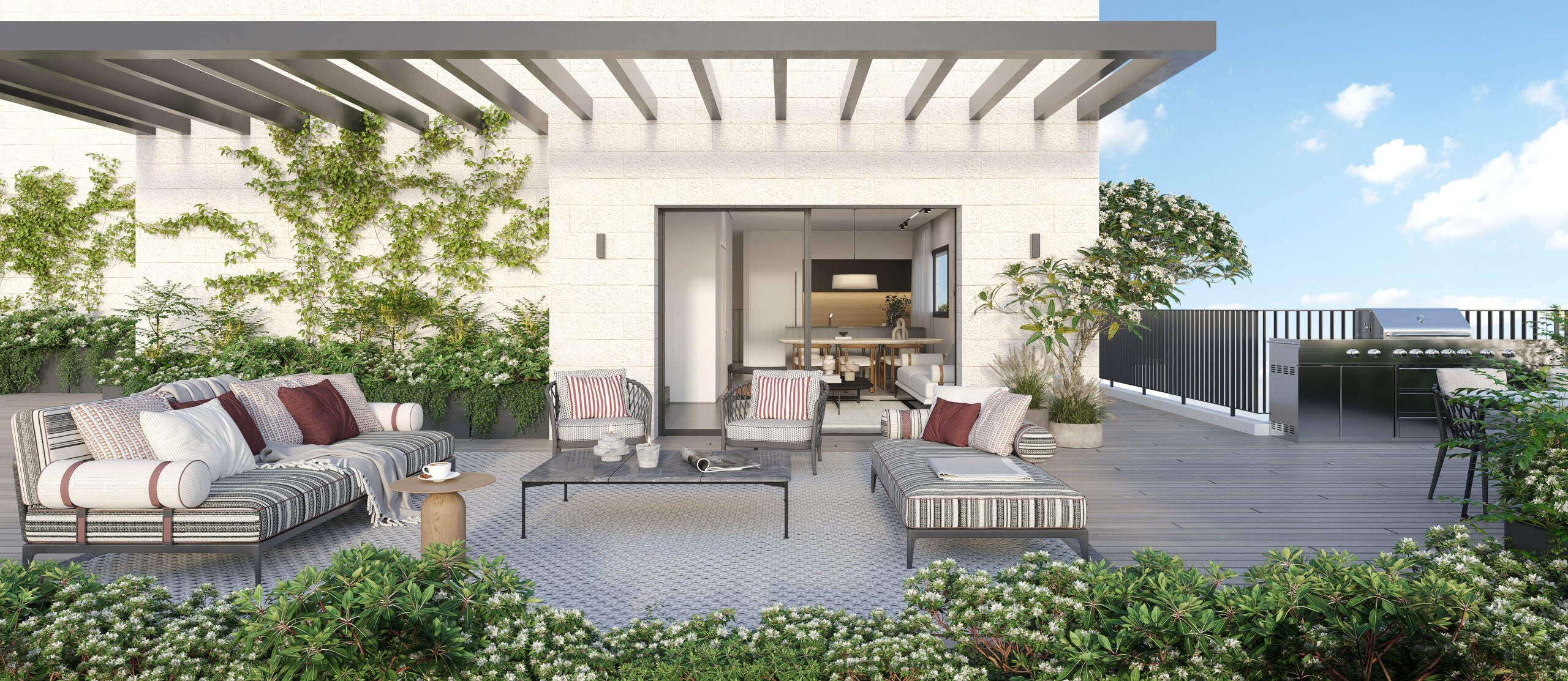 Garden apartments in Arnona Hills new development